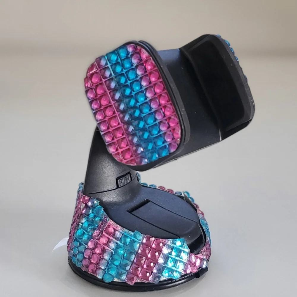 💎 Universal Car Phone Mount | Rhinestone Bling | Suction Cup Base